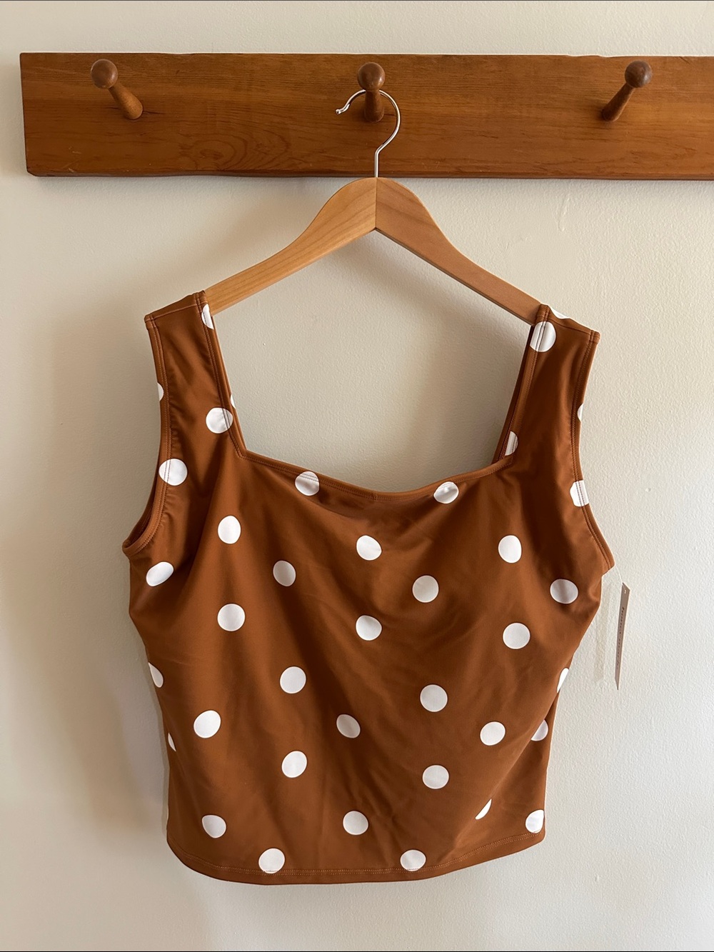Honey Mark Rosie Swim Top-Copper Dot